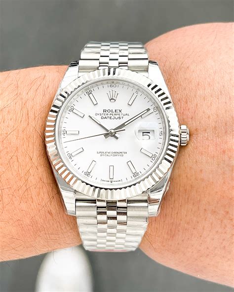 rolex datejust 41mm smooth bezel